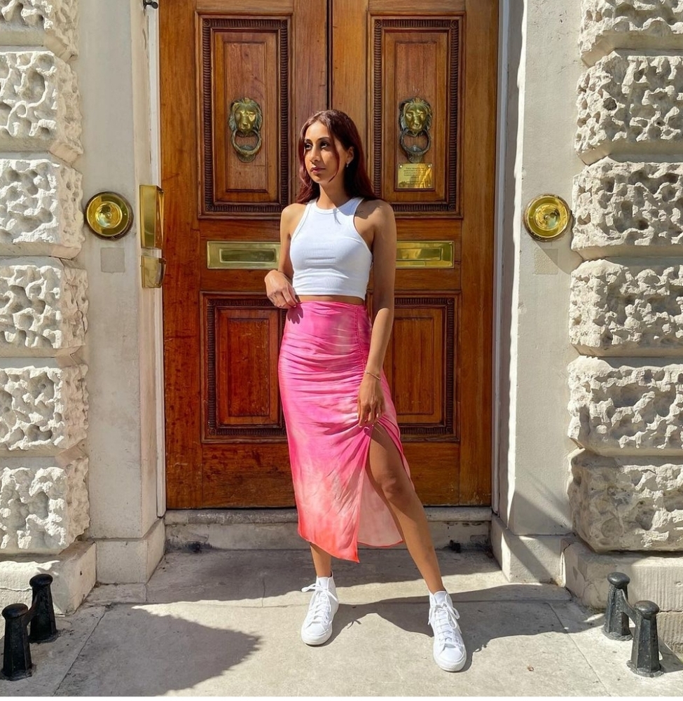 Zara Draped tie dye skirt + top Set - Picture 6 of 15